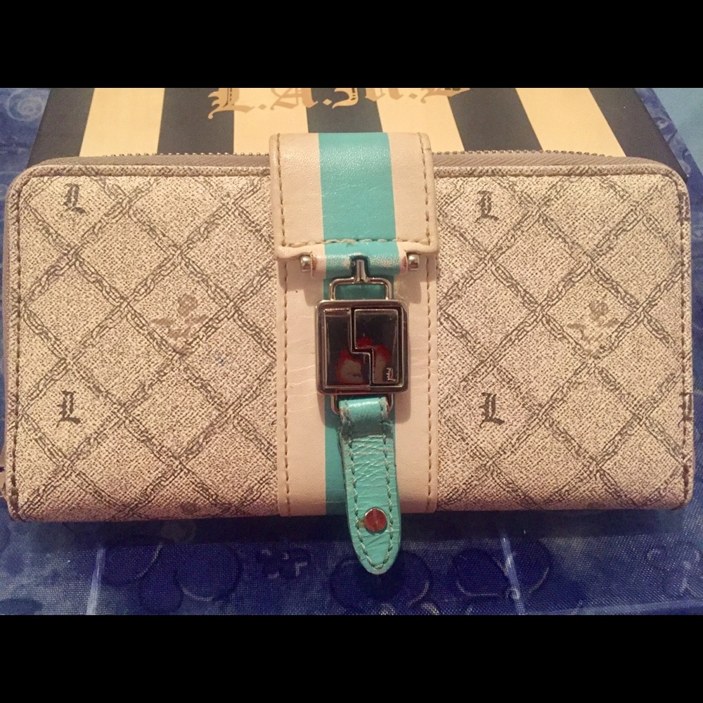 L.A.M.B - zip around wallet (shadow)